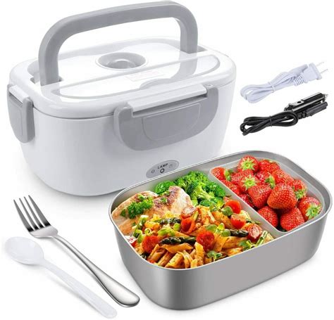 electric heating lunch box stainless steel|best 12v heated lunch box.